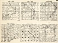 Wood County - Hiles, Dexter, Hansen, Rudolph, Cary, Sherry, Wisconsin State Atlas 1930c